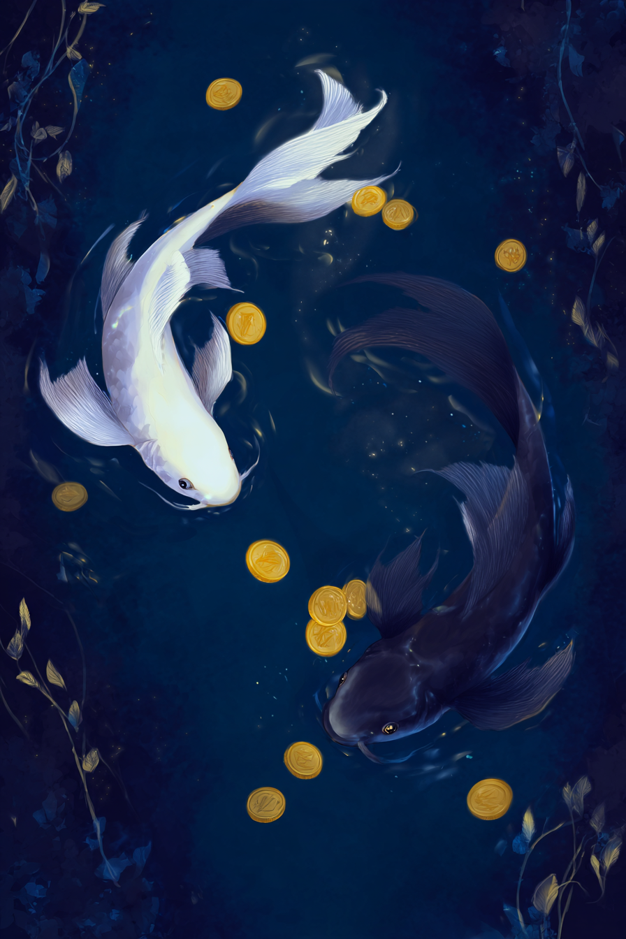 Yin and Yang Koi (Diamond Painting) Diamond Painting kit
