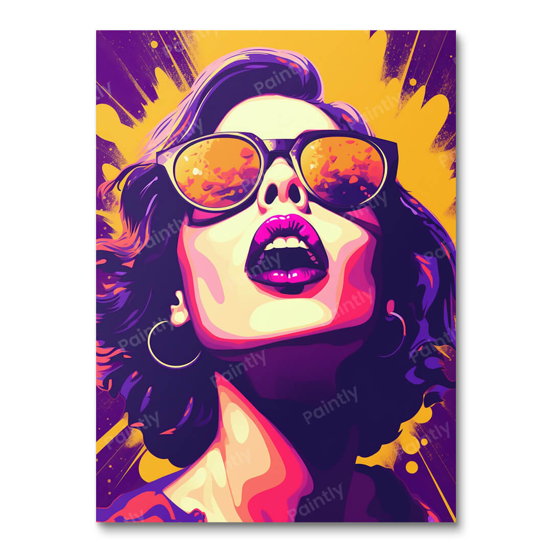 Pop Art Girl in Shades I (Diamond Painting) Diamond Painting kit