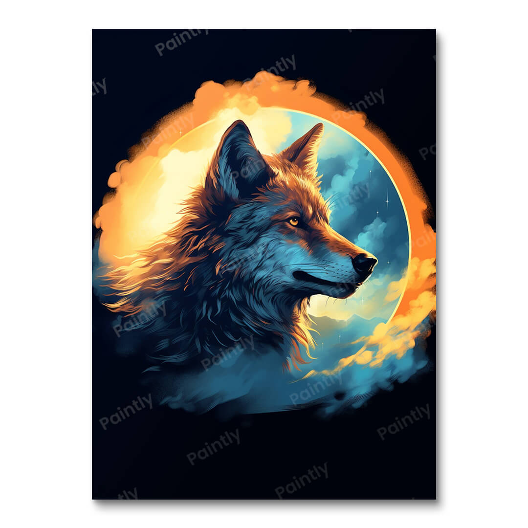 Lunar Wolf (Diamond Painting) Diamond Painting kit