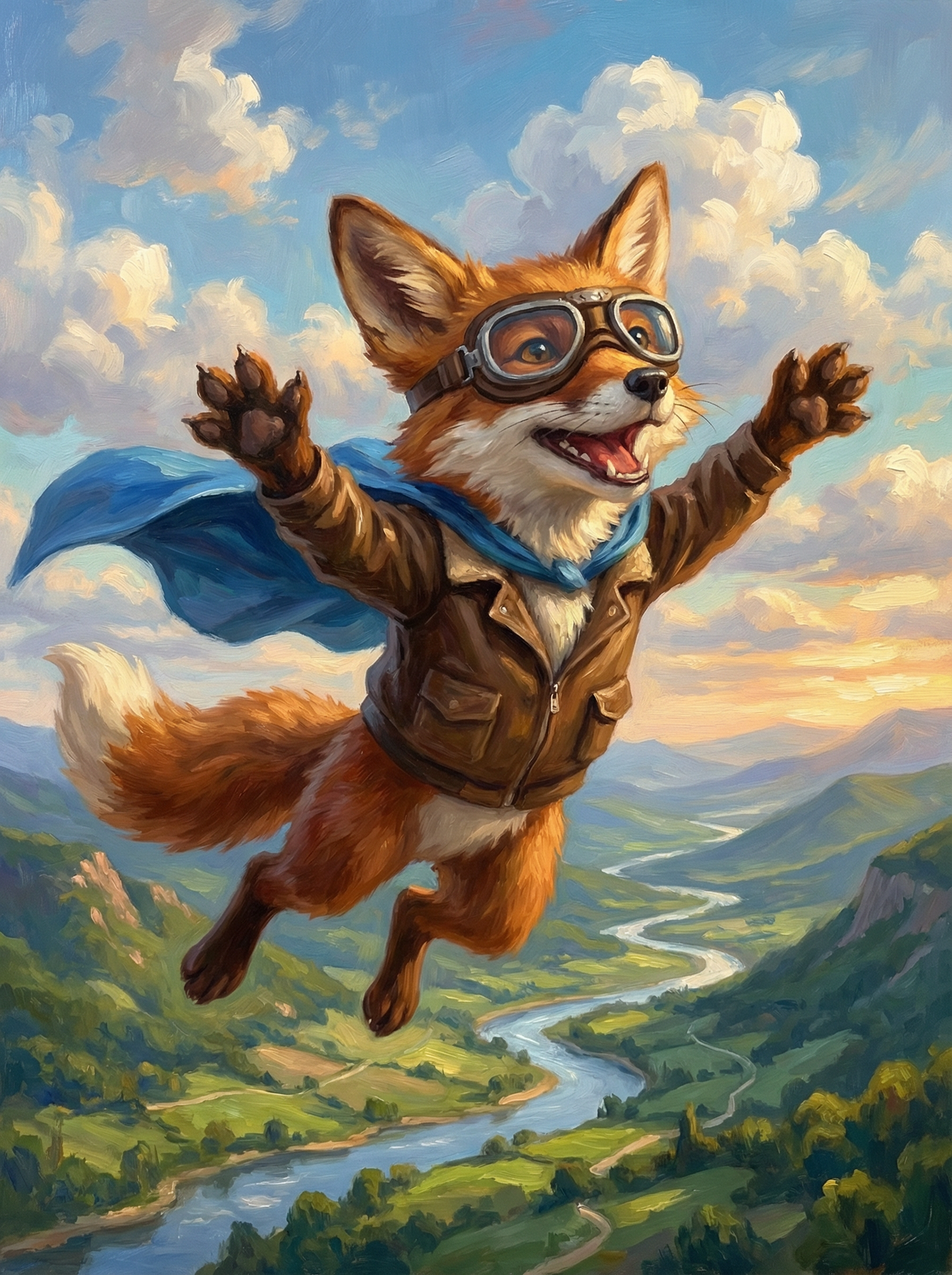 Valley Fox Flyer (Diamond Painting) Diamond Painting kit