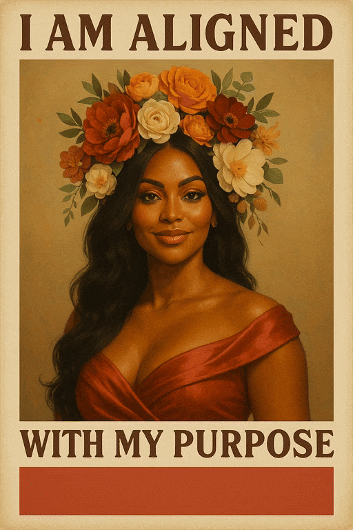 I Am Aligned With My Purpose (Diamond Painting) Diamond Painting kit
