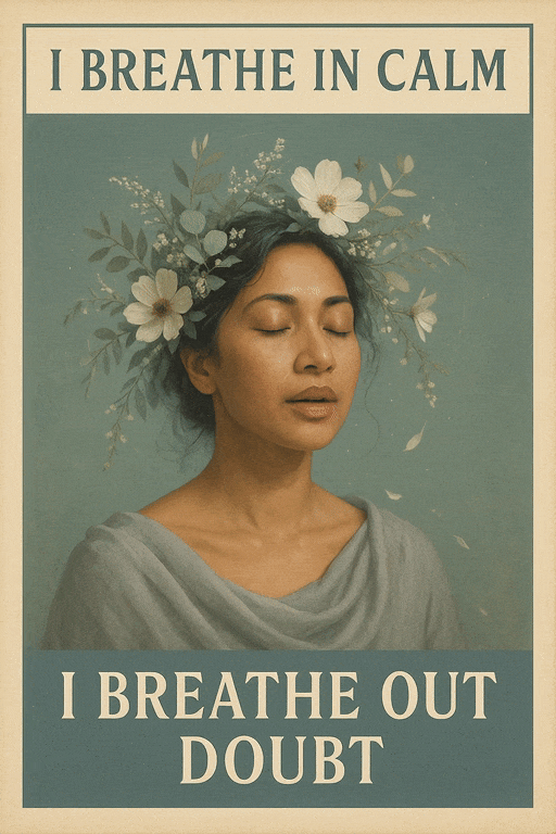 I Breathe In Calm, I Breathe Out Doubt (Diamond Painting) Diamond Painting kit