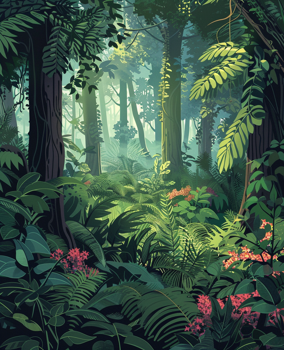 Peaceful Jungle Retreat (Diamond Painting) Diamond Painting kit