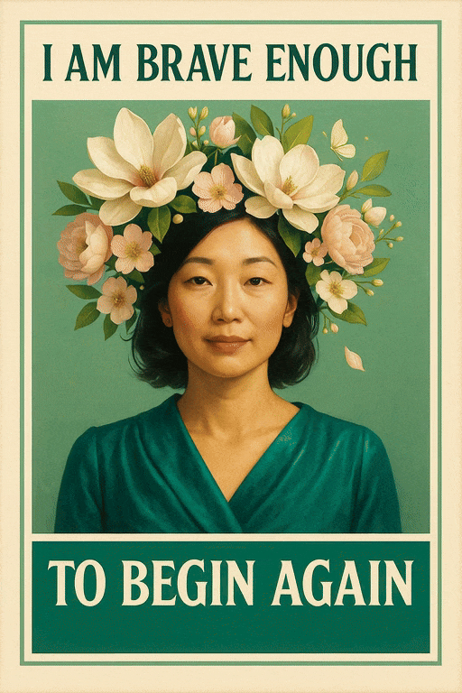 I Am Brave Enough to Begin Again (Diamond Painting) Diamond Painting kit