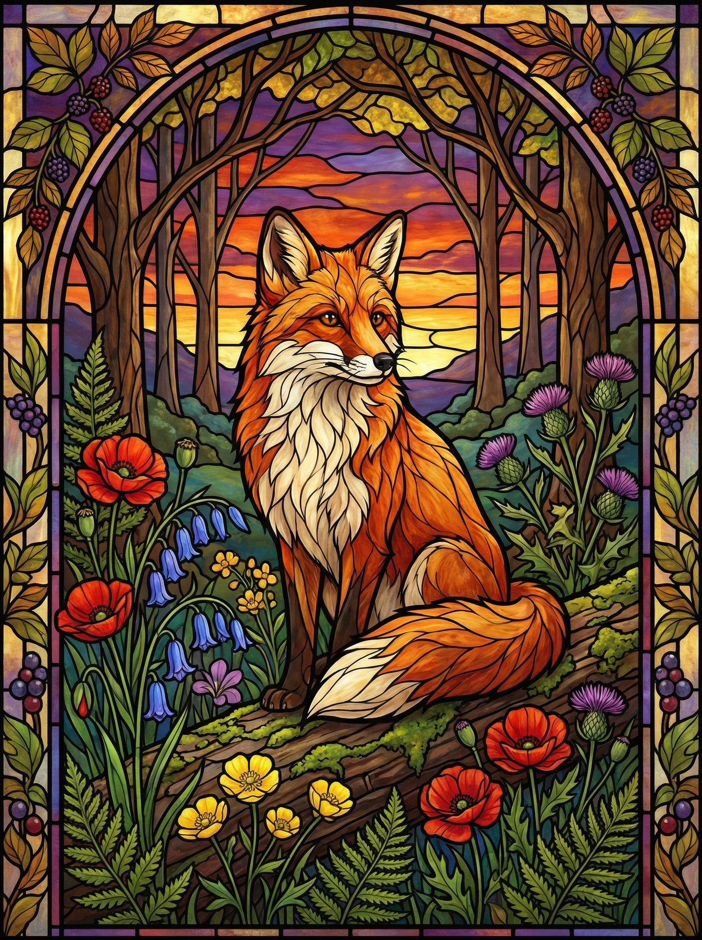 Fox of Dawnlight (Diamond Painting) Diamond Painting kit