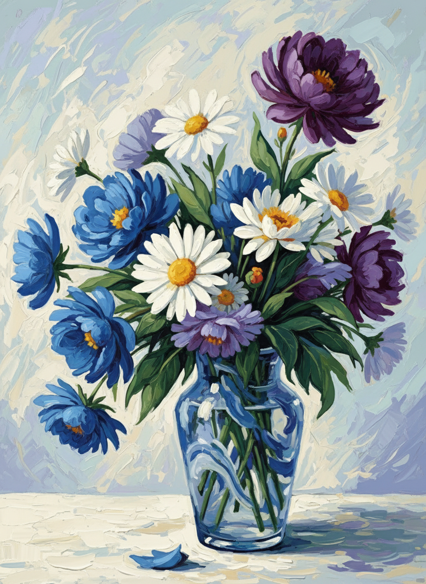 Symphony of Petals (100 Color Diamond Painting) Diamond Painting kit