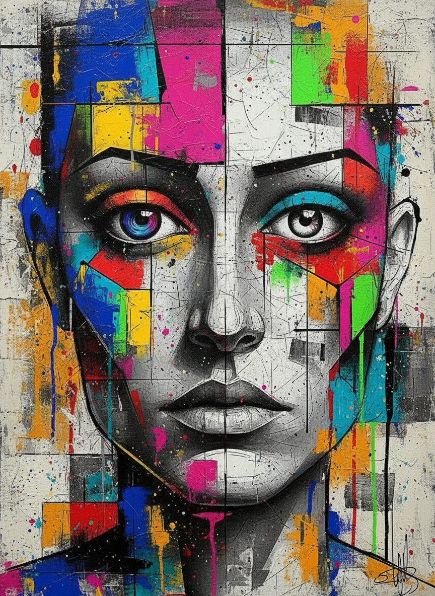 Fragmented Vision (Diamond Painting) Diamond Painting kit