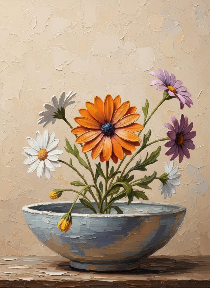 The Quiet Bloom (Board Canvas)