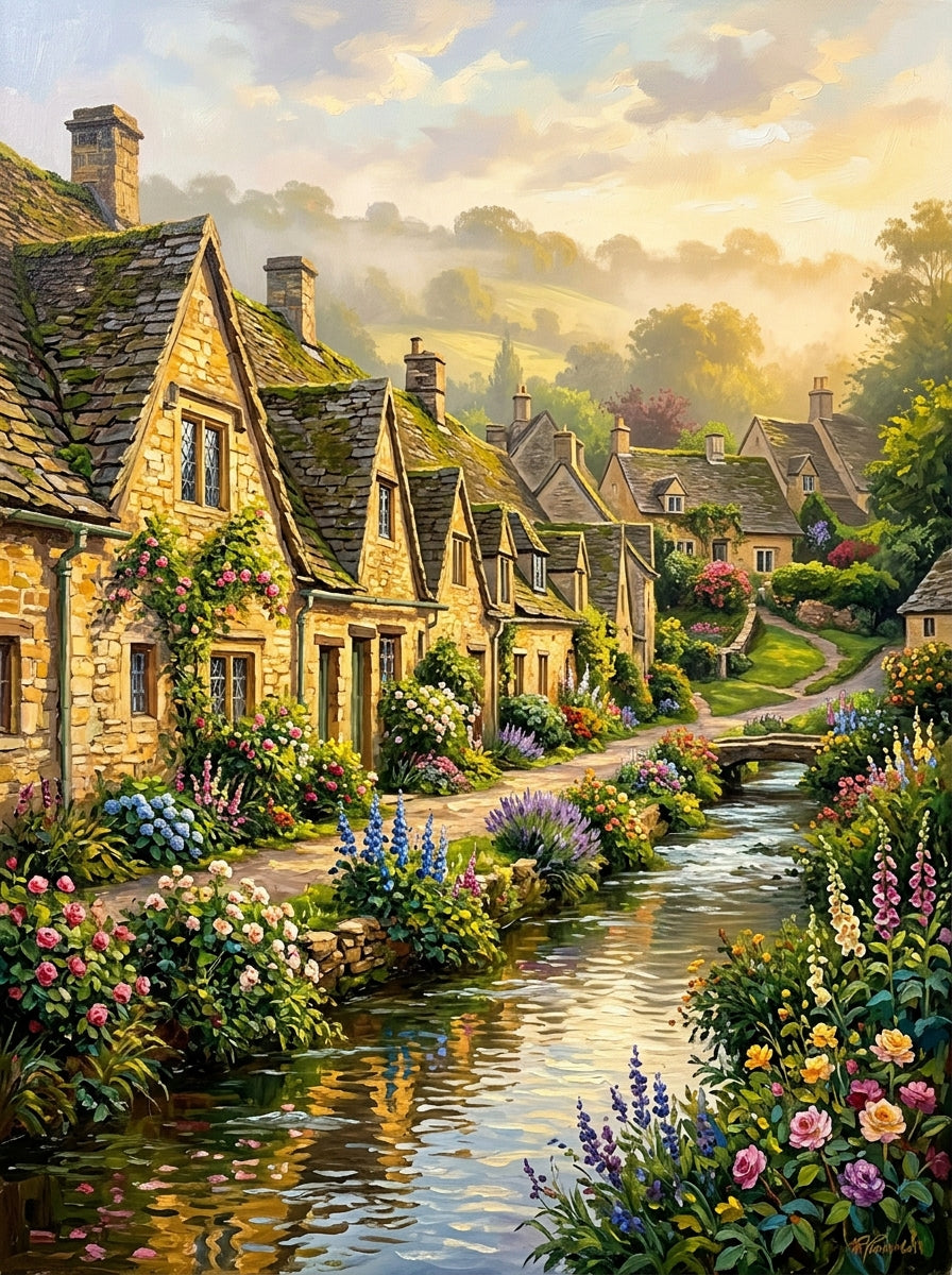 Bibury Arlington Row (150 Color Diamond Painting)