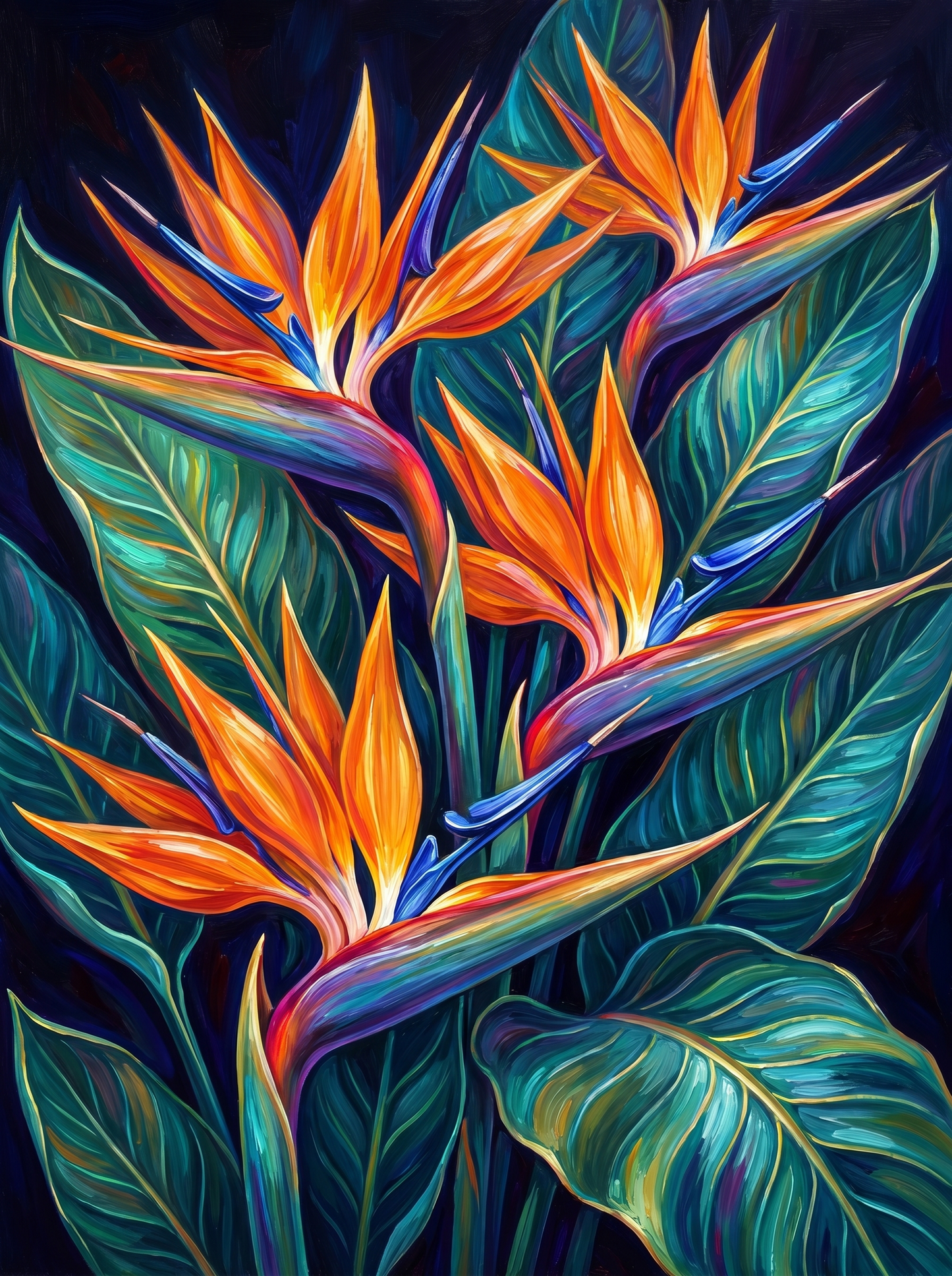 Bird of Paradise Dark (Diamond Painting)