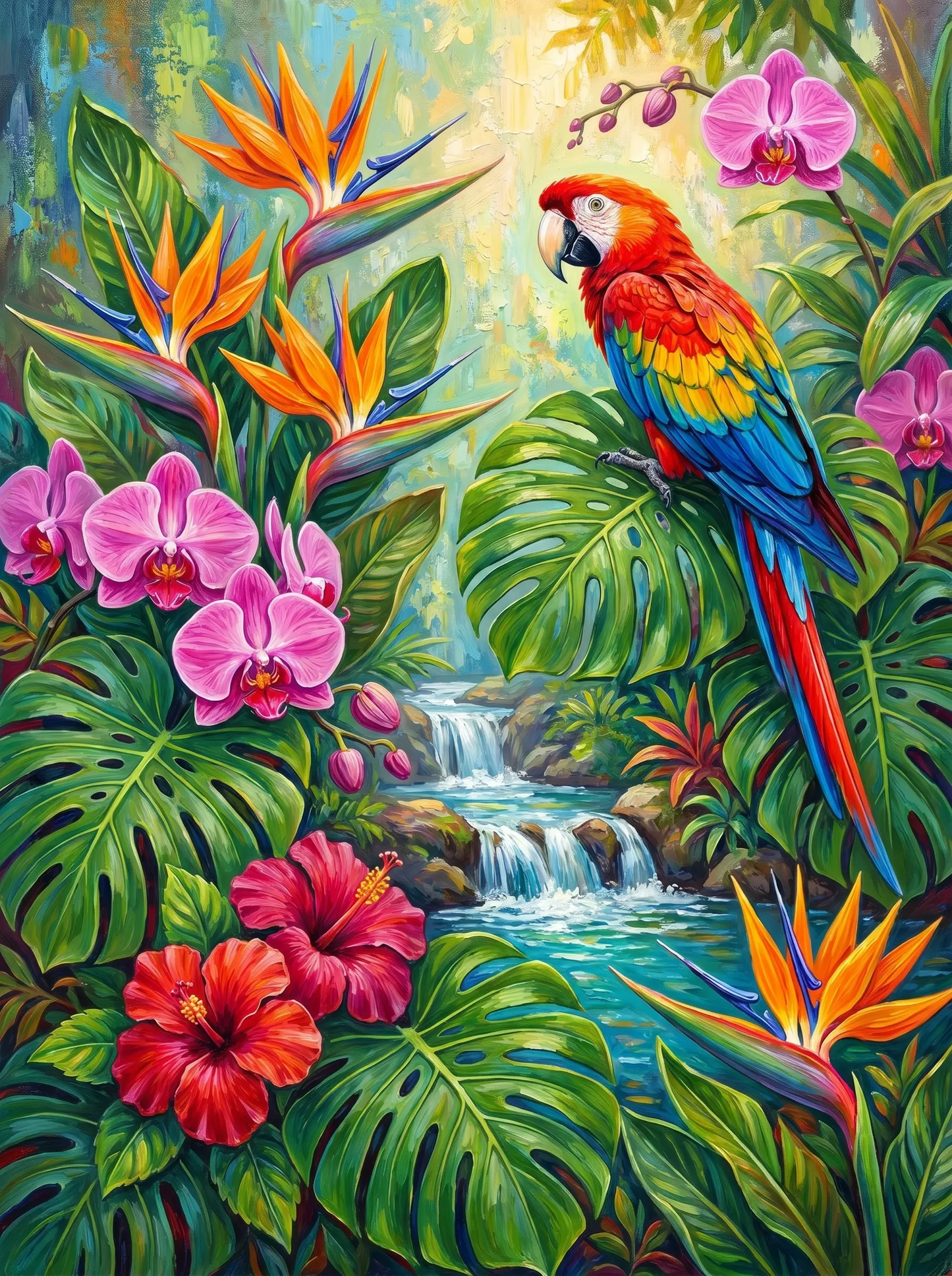 Bird of Paradise Parrot (Diamond Painting)