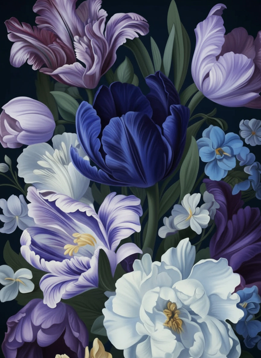 Nocturne in Bloom (Board Canvas)