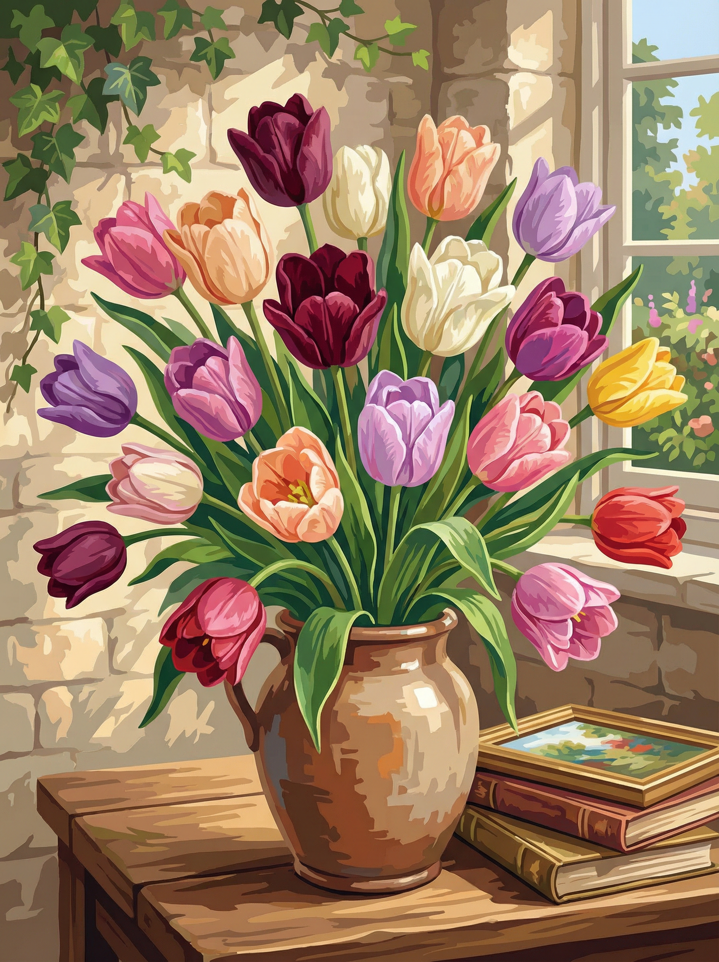 Morning Tulip Harmony (Diamond Painting) Diamond Painting kit