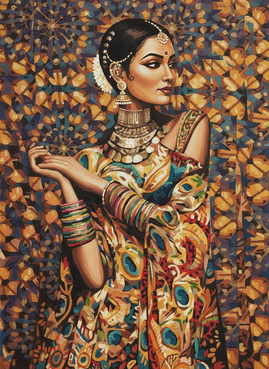 Regal Indian Grace (Diamond Painting) Diamond Painting kit