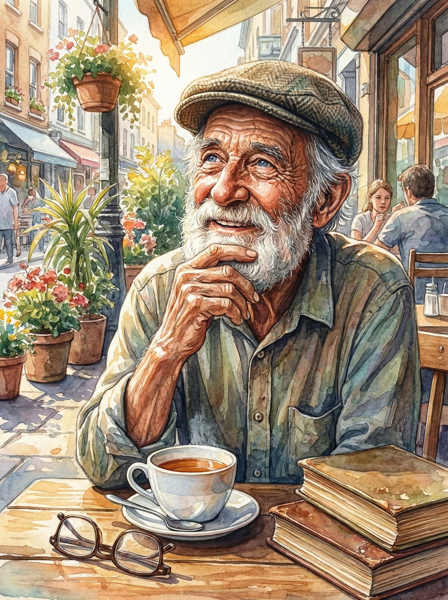 Cafe Contemplation Moment (Diamond Painting) Diamond Painting kit