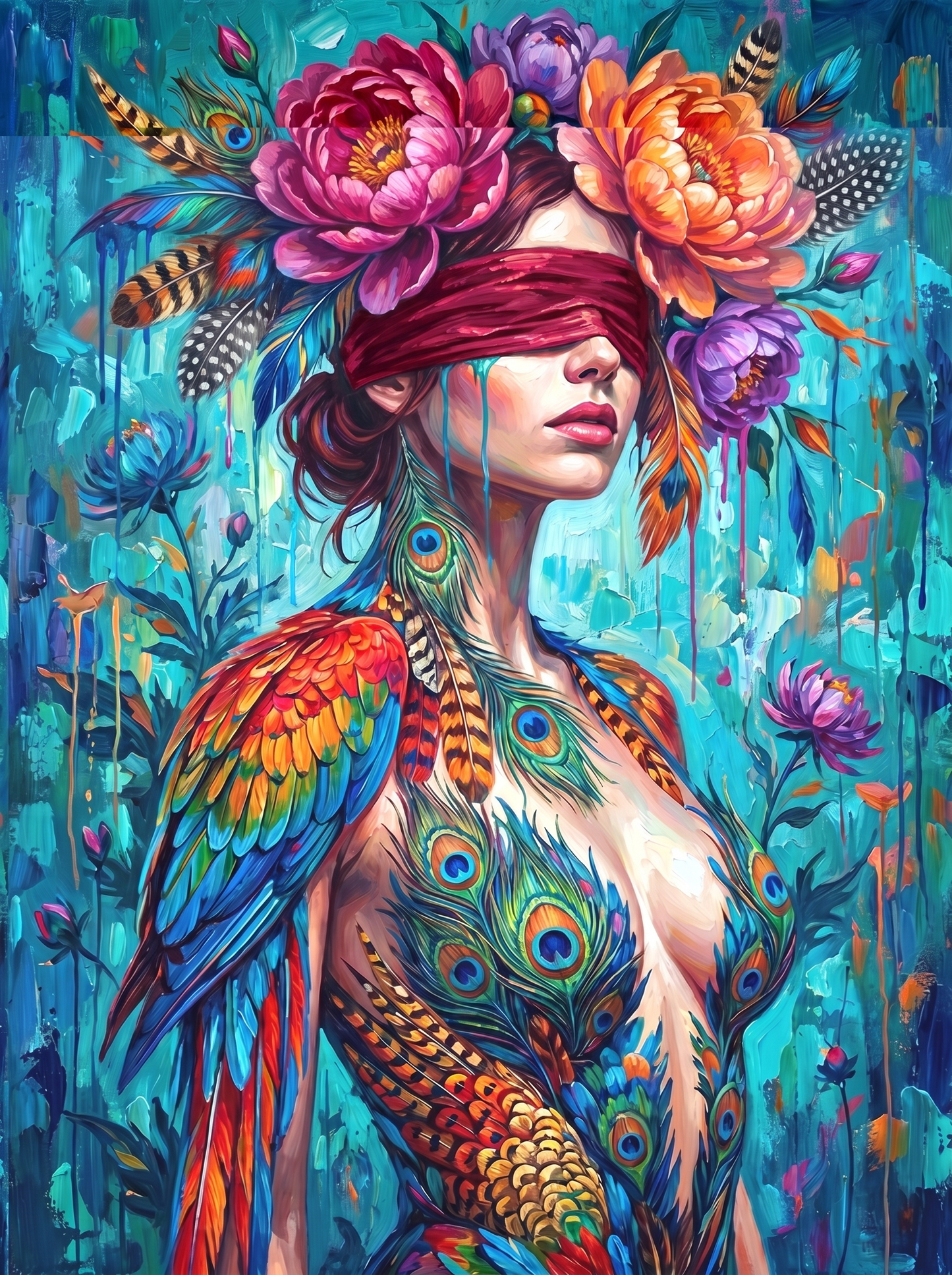 Blind Until She Could Fly (150 Color Diamond Painting)