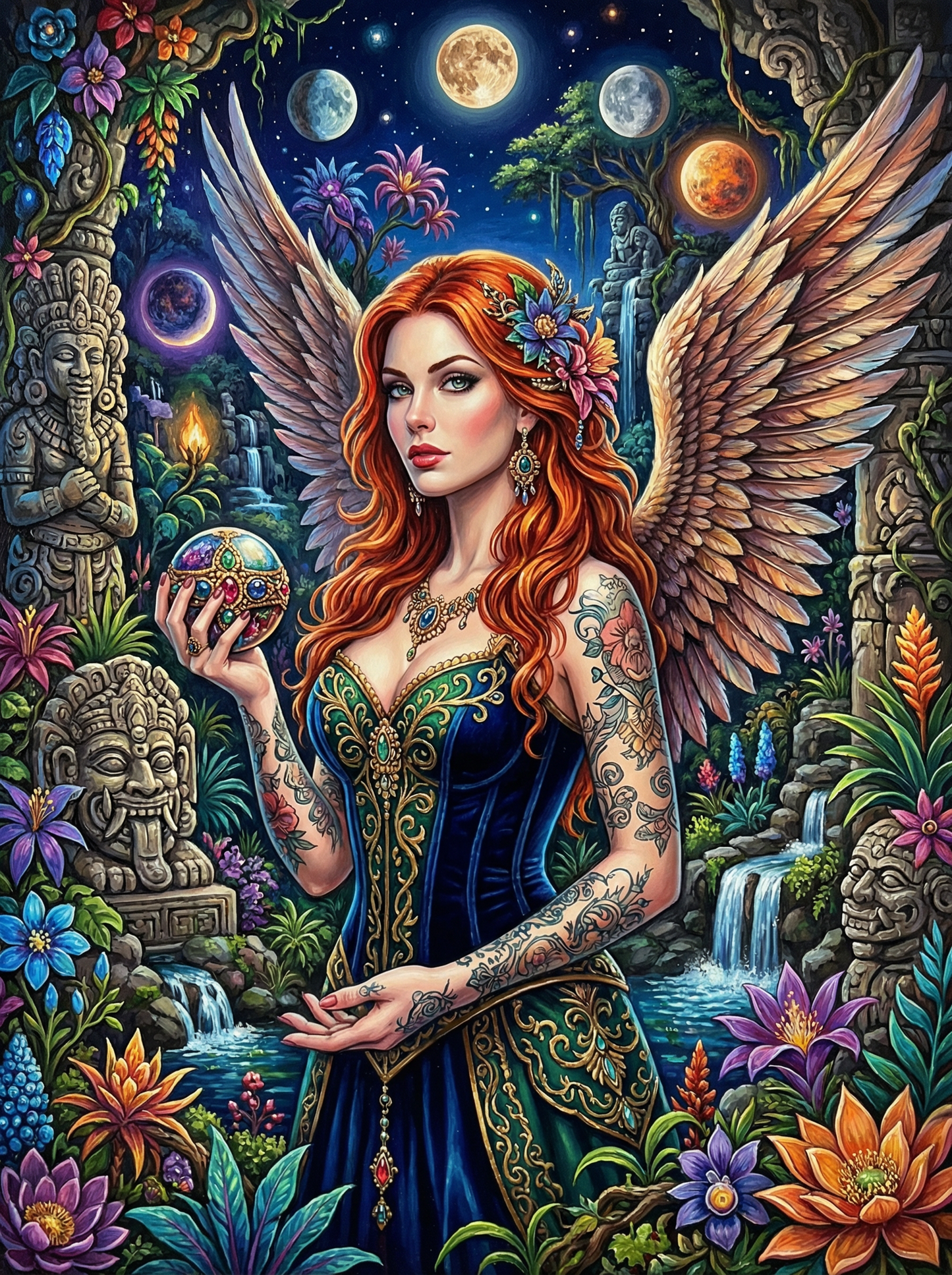 Celestial Winged Goddess (100 Color Diamond Painting) Diamond Painting kit