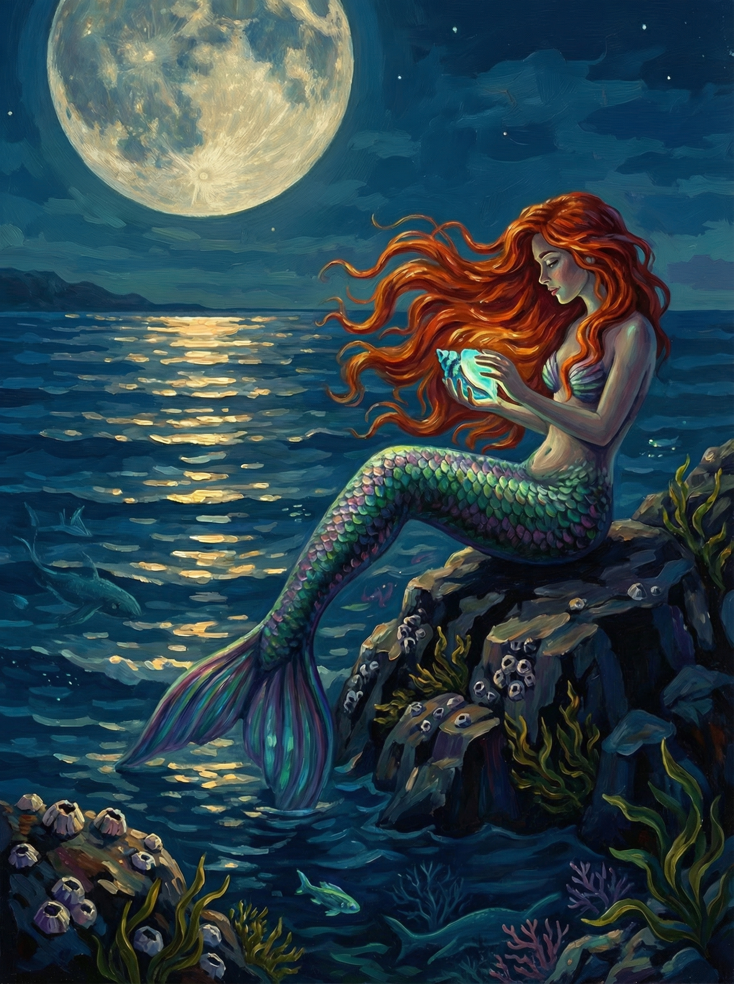 Tidebound Moon Maiden (Diamond Painting) Diamond Painting kit