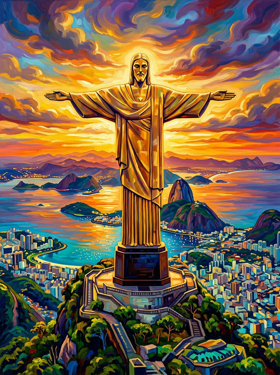 Christ Redeemer Rio (150 Color Diamond Painting)