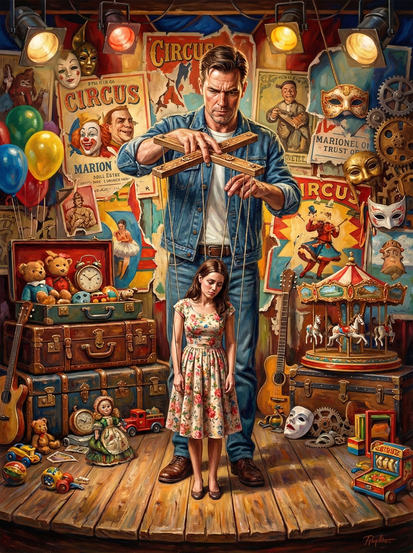 Circus Puppeteer Magic (Diamond Painting) Diamond Painting kit