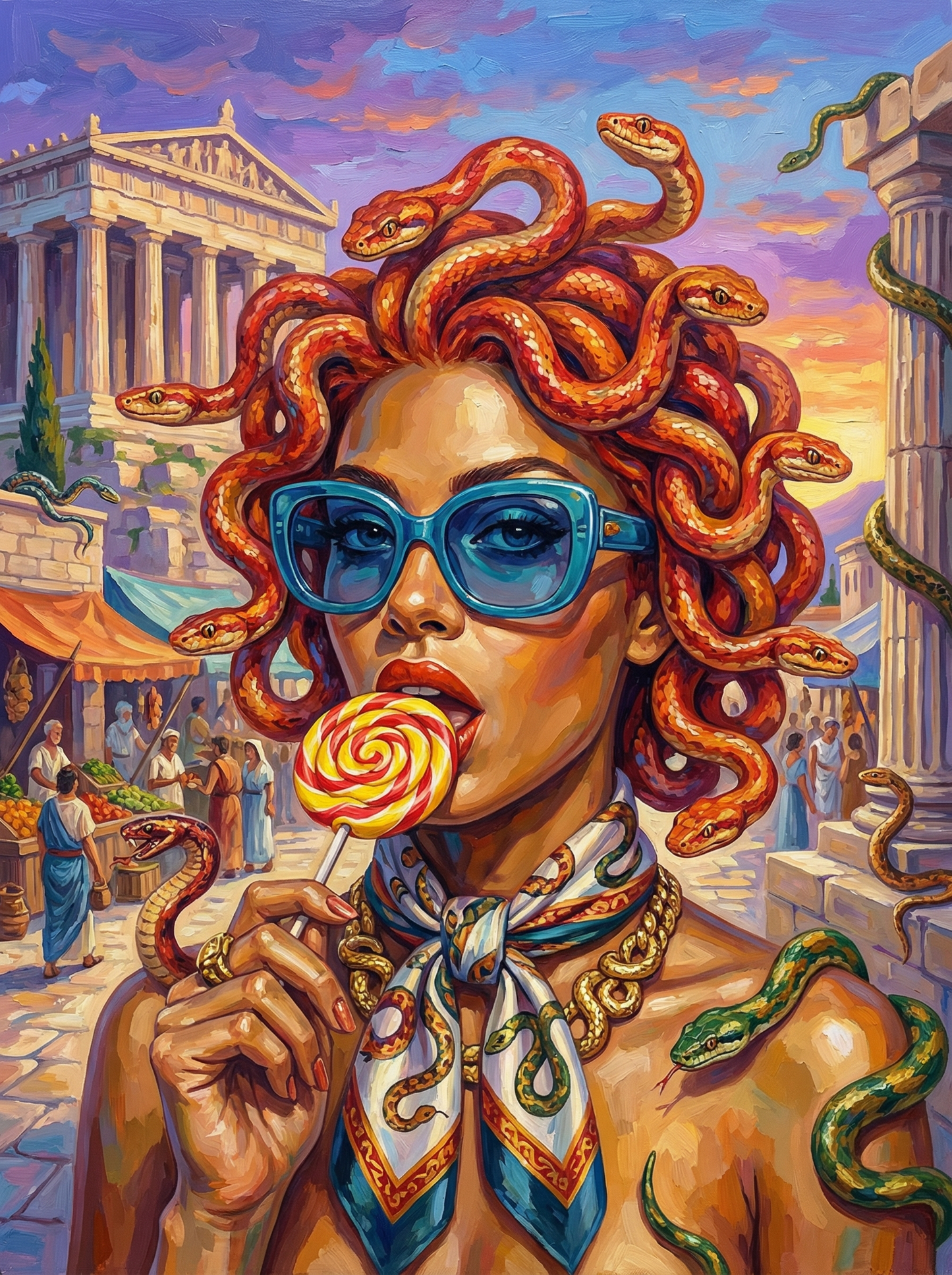 Classical Medusa Portrait (Diamond Painting)
