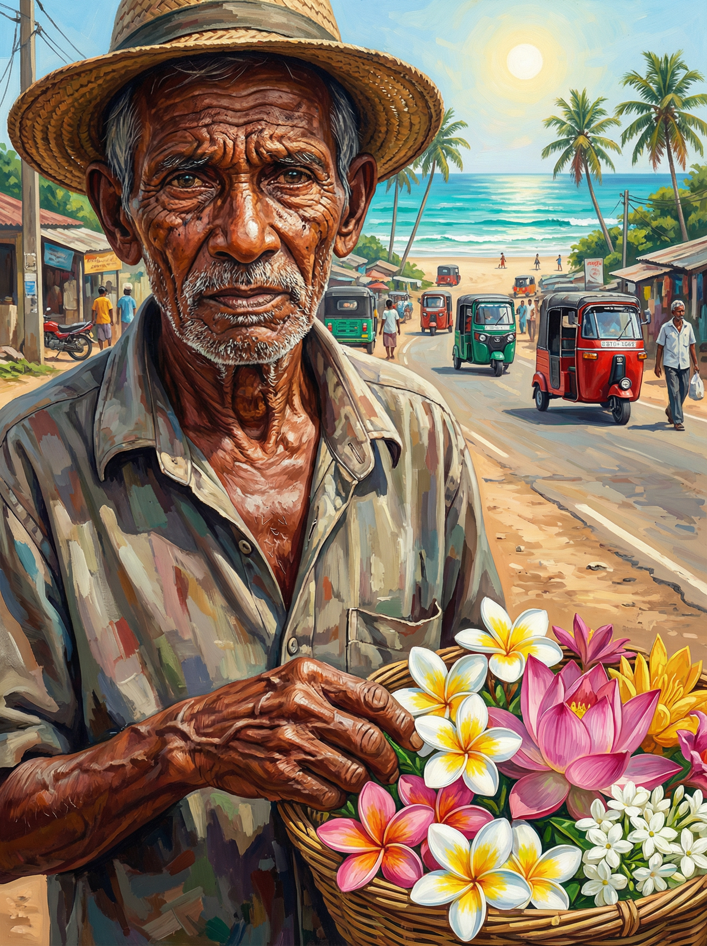 Coastal Flower Vendor (Diamond Painting) Diamond Painting kit