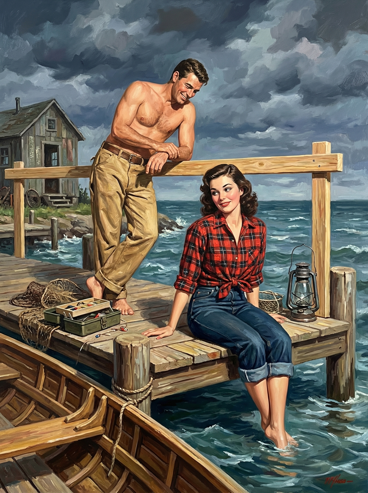 Rough Seas, Easy Company (Diamond Painting)