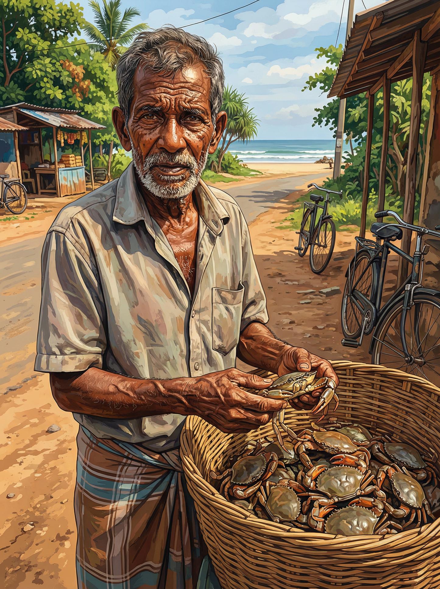 Crab Basket Fisherman (Diamond Painting) Diamond Painting kit