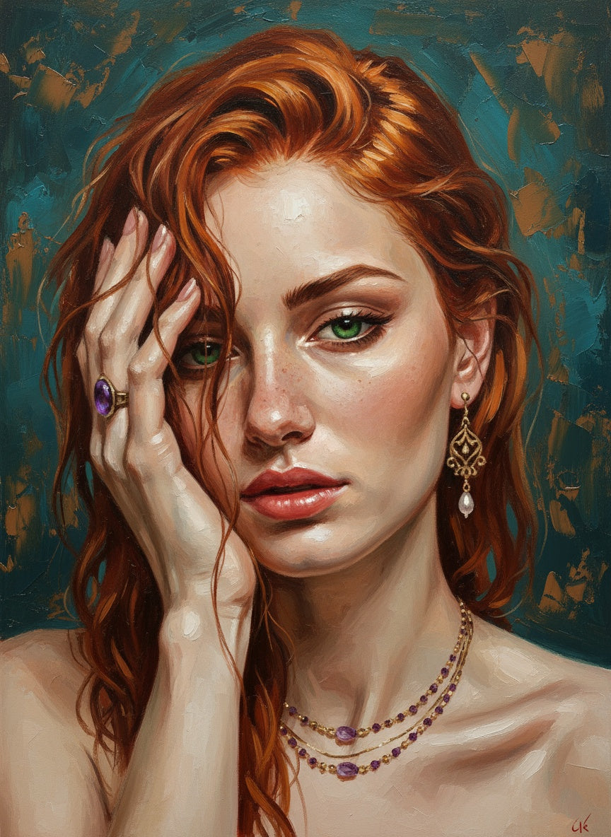 Emerald Muse (Diamond Painting) Diamond Painting kit