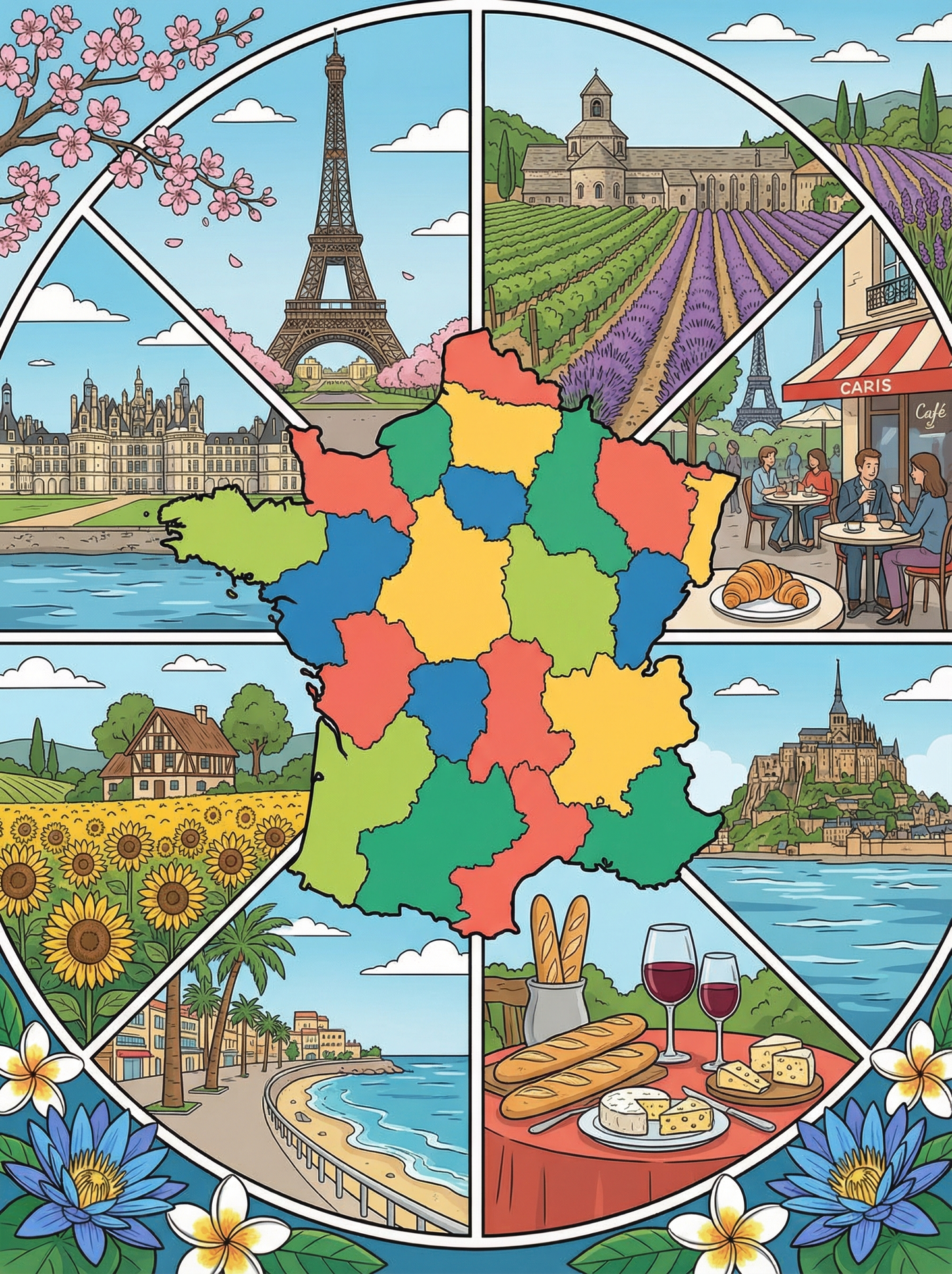 France Timeless Journey (100 Color Diamond Painting)