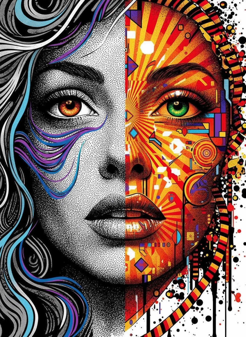 Half Light, Half Fire (Diamond Painting) Diamond Painting kit