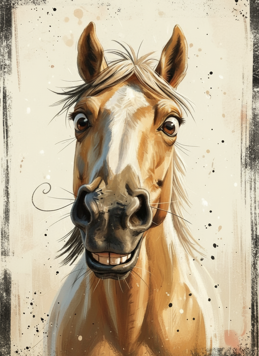 Cheerful Horse (Diamond Painting) Diamond Painting kit