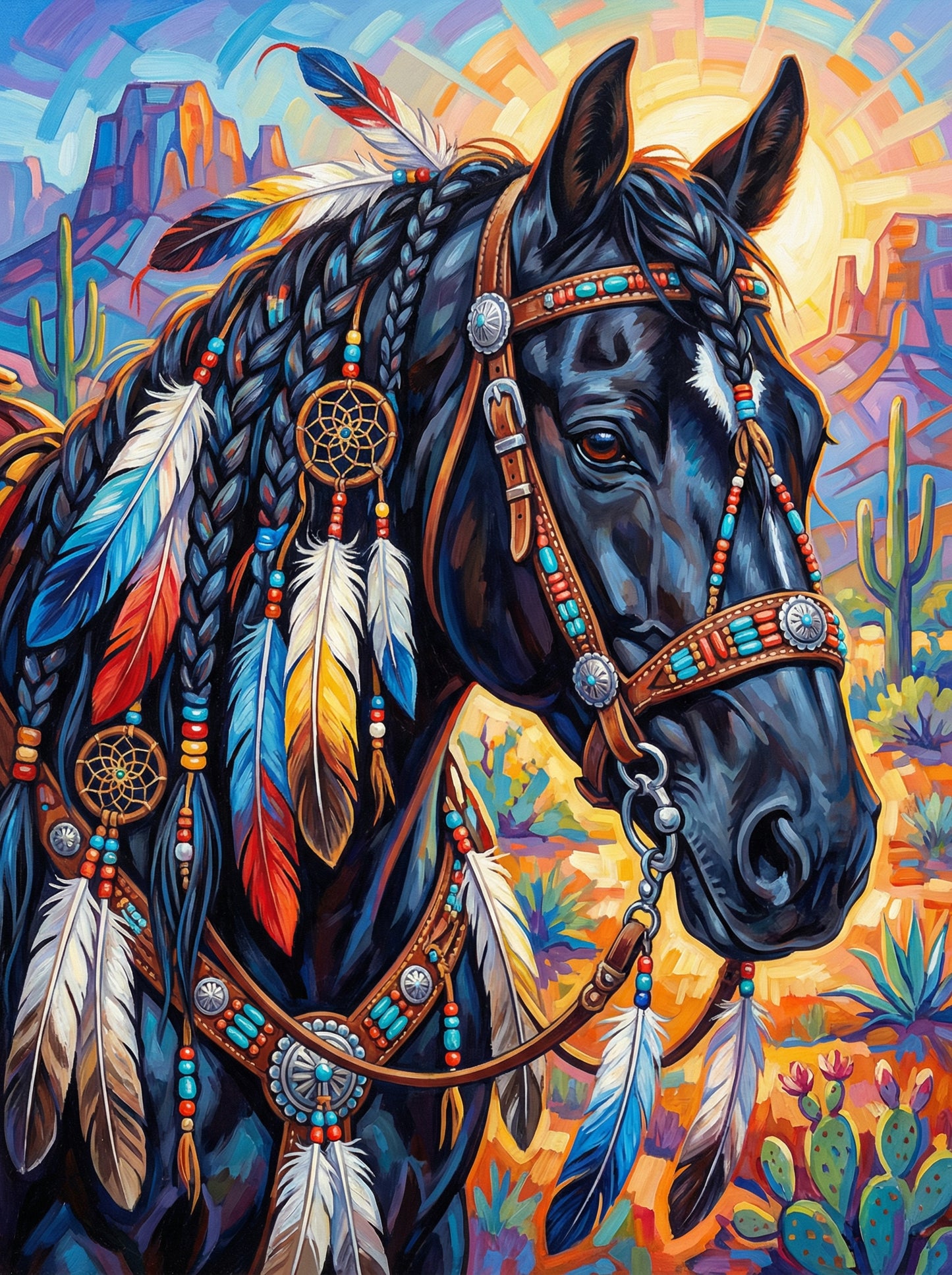 Desert Dreamscape Horse (Diamond Painting) Diamond Painting kit
