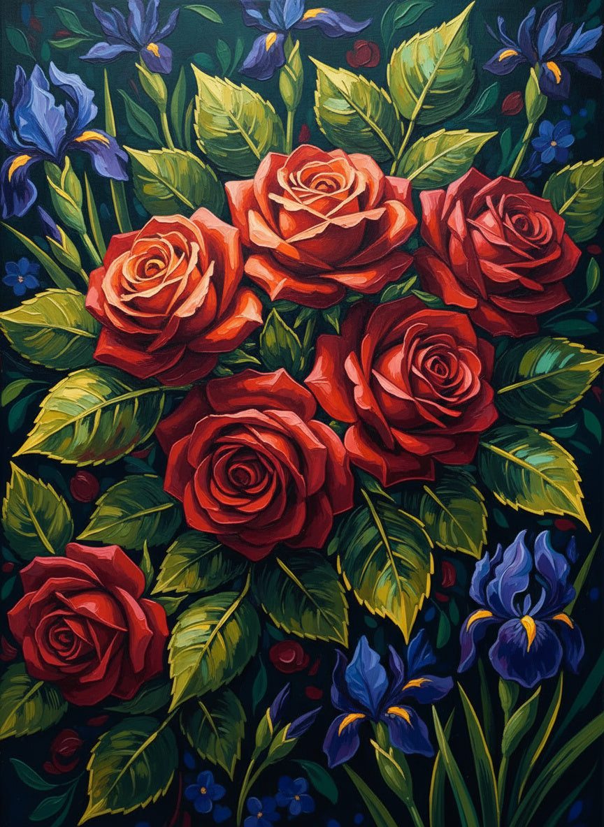 Crimson Garden (Diamond Painting) Diamond Painting kit