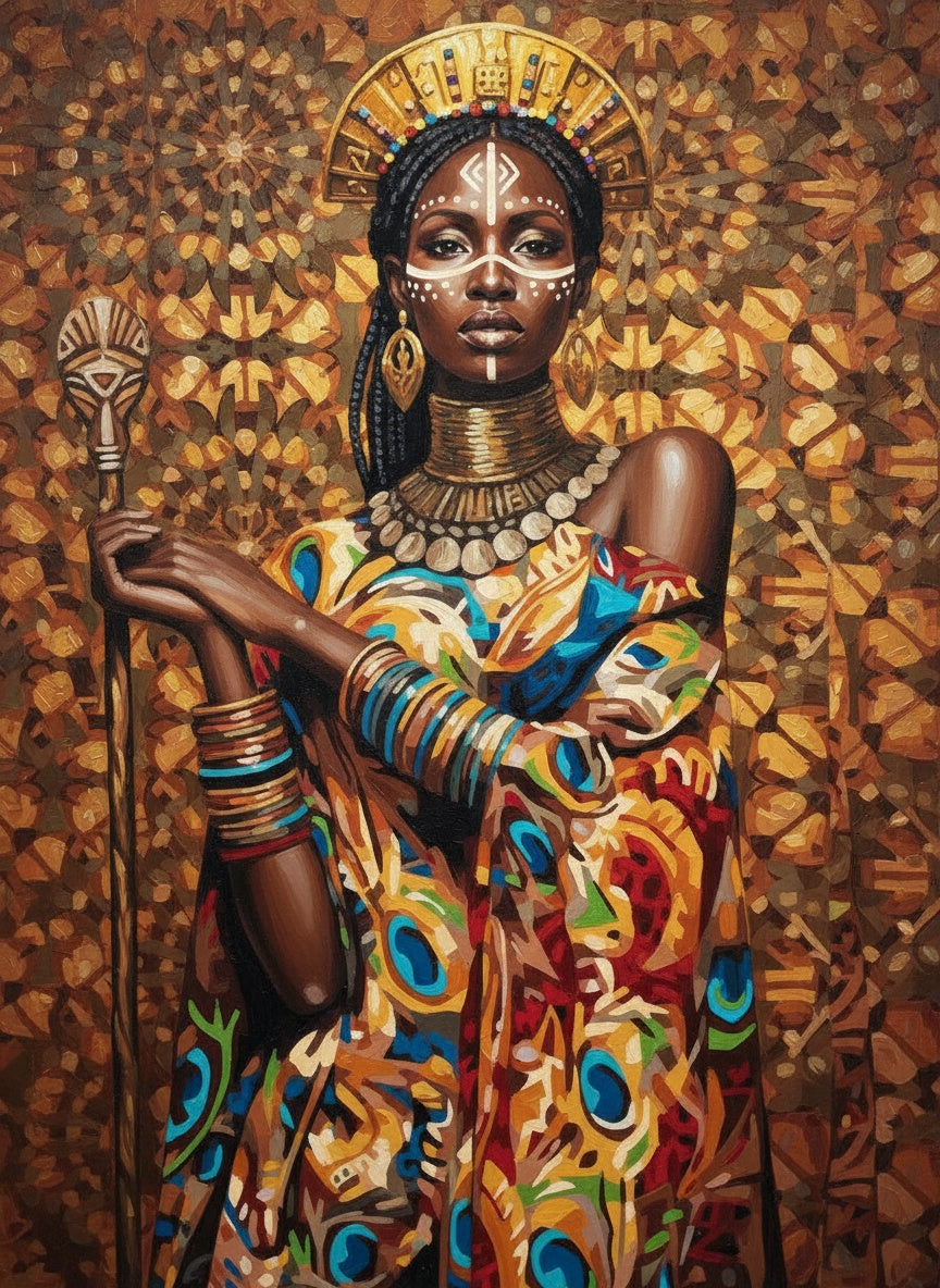 Golden Empress (Diamond Painting) Diamond Painting kit