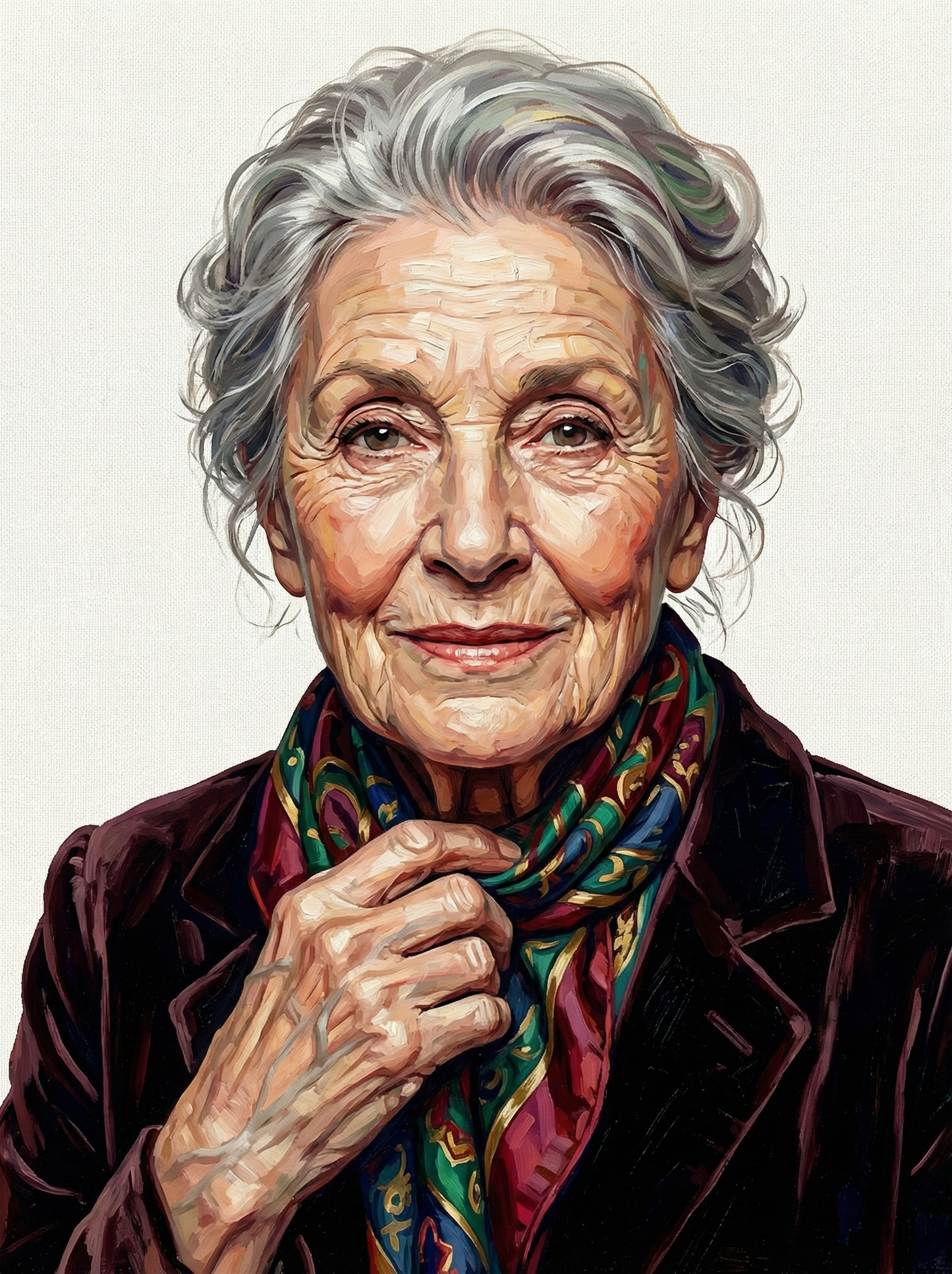 Distinguished Velvet Portrait (100 Color Diamond Painting)