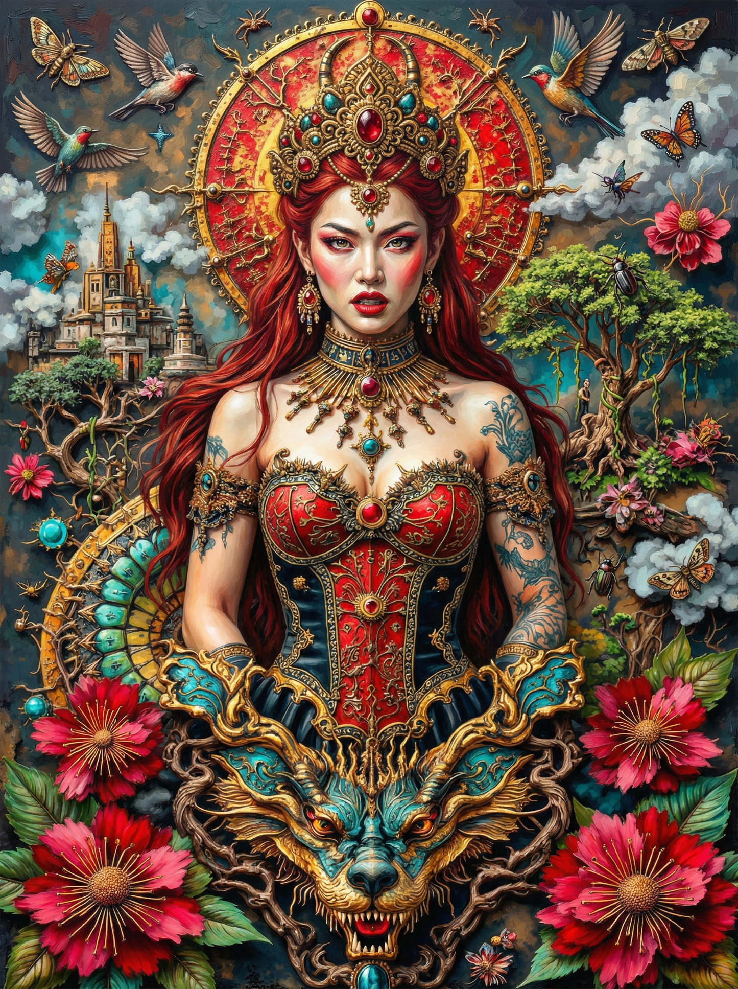 Divine Goddess Radiance (100 Color Diamond Painting)