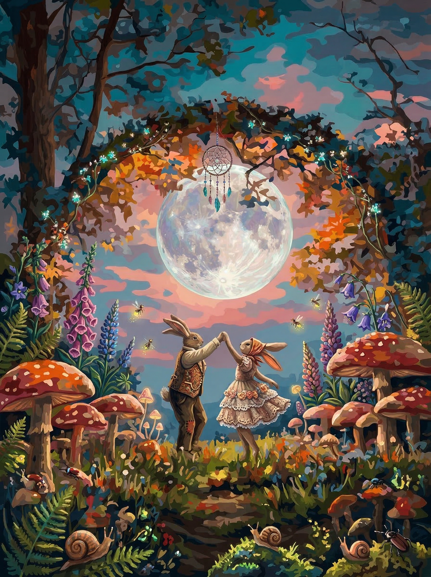 Dreamcatcher Moonlit Night (Diamond Painting) Diamond Painting kit
