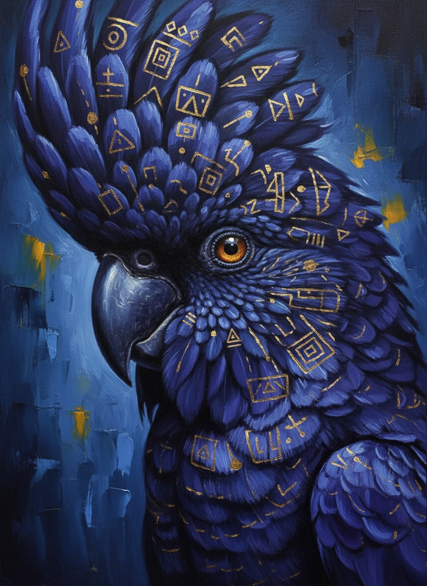 Celestial Cockatoo (Board Canvas)
