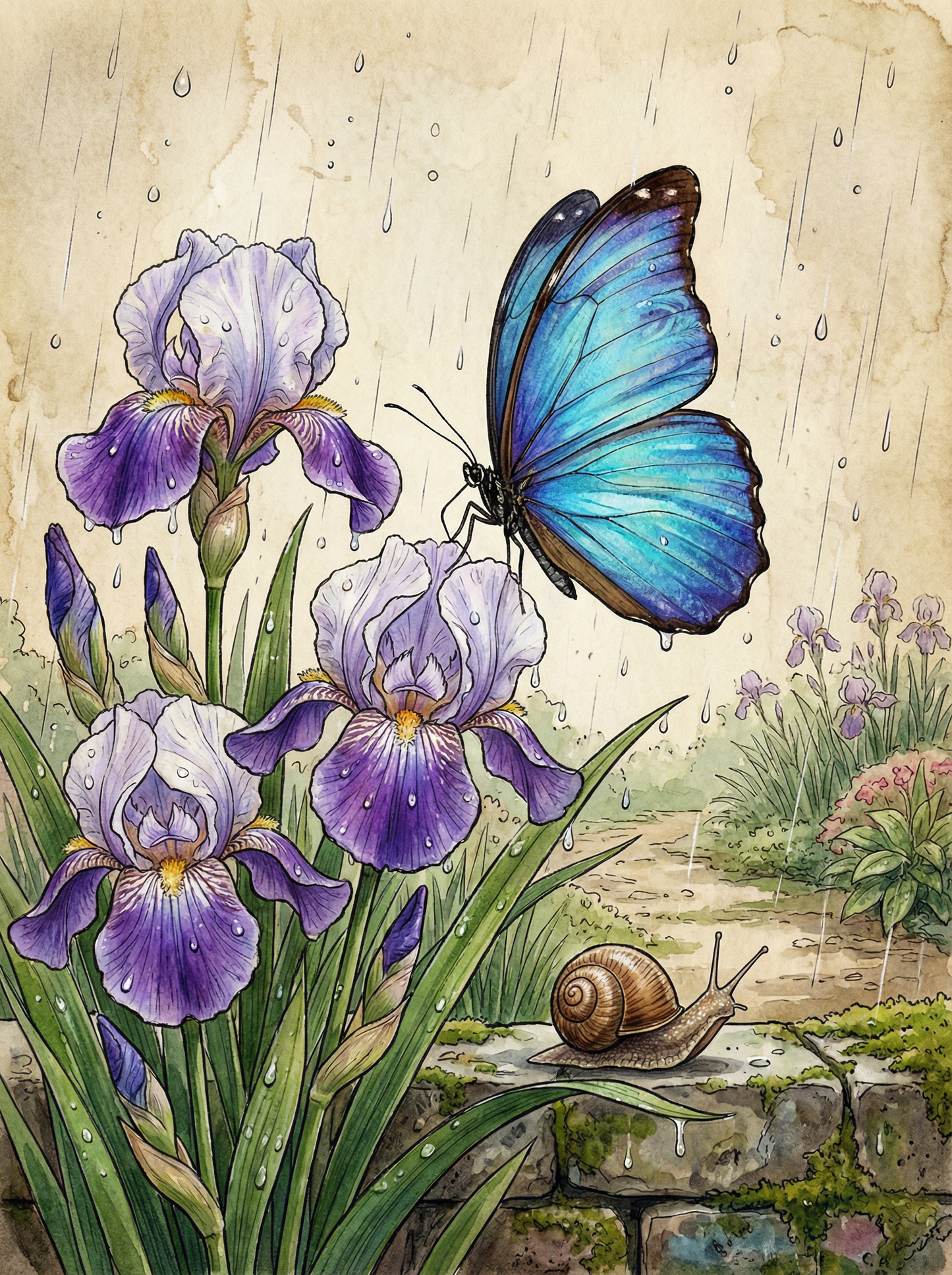 Iris Rain Dancer (Diamond Painting) Diamond Painting kit