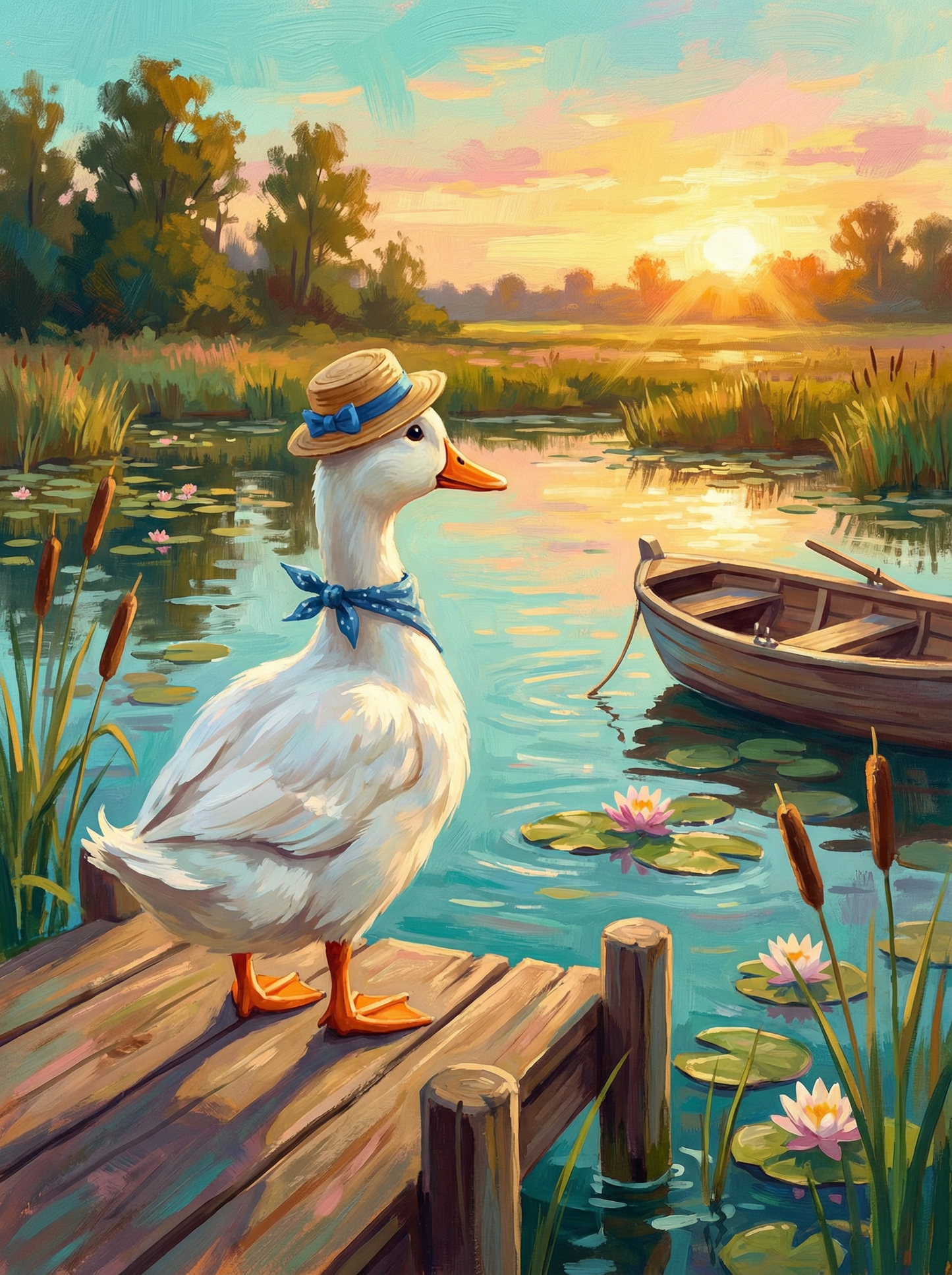 Sunset Dock Wanderer (Diamond Painting) Diamond Painting kit