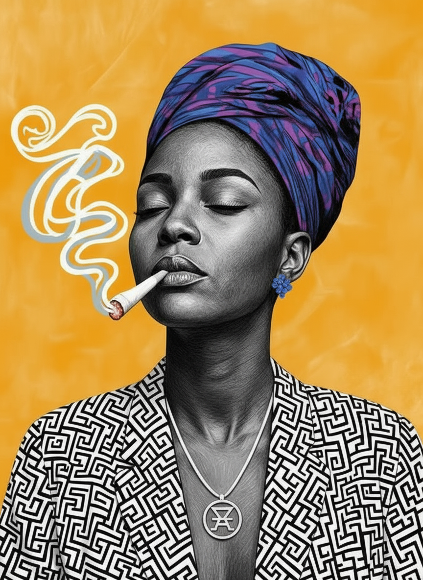 Smoke and Grace (Board Canvas)