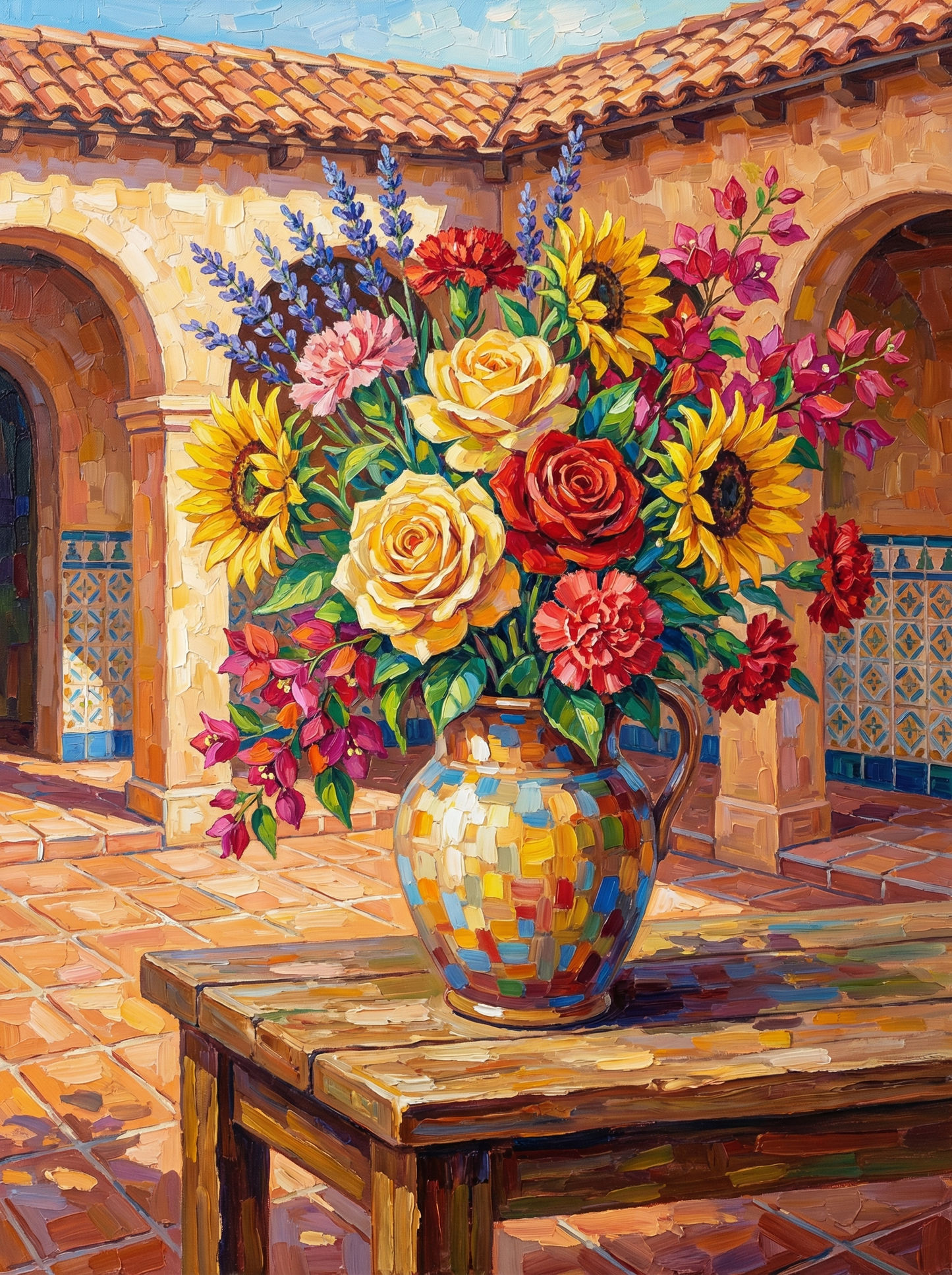 Exotic Flower Bouquet Medley (100 Color Diamond Painting)