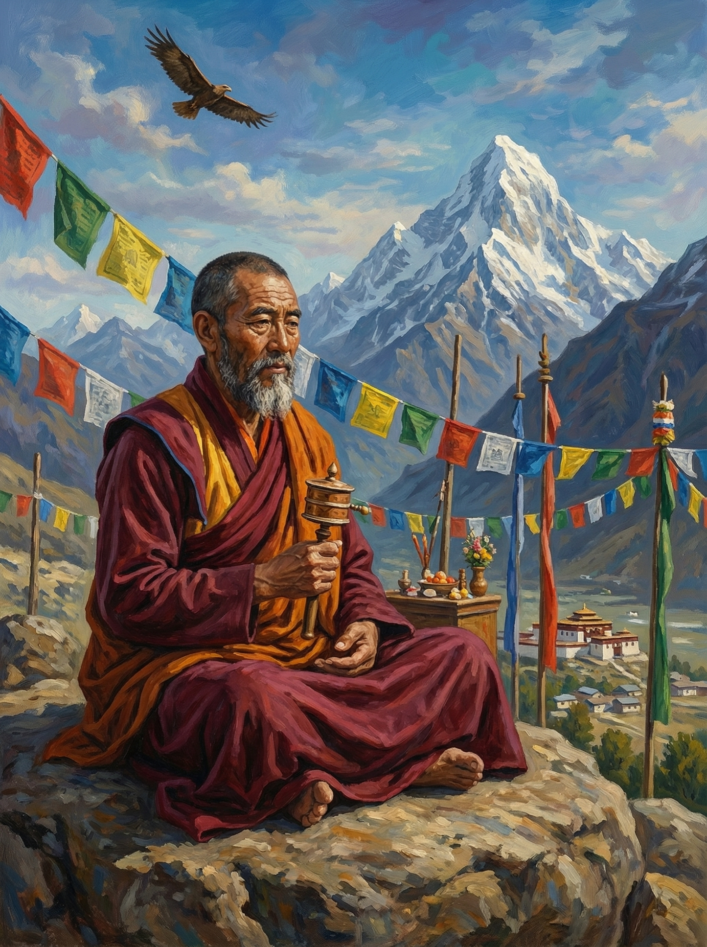Himalayan Prayer Keeper (Diamond Painting) Diamond Painting kit