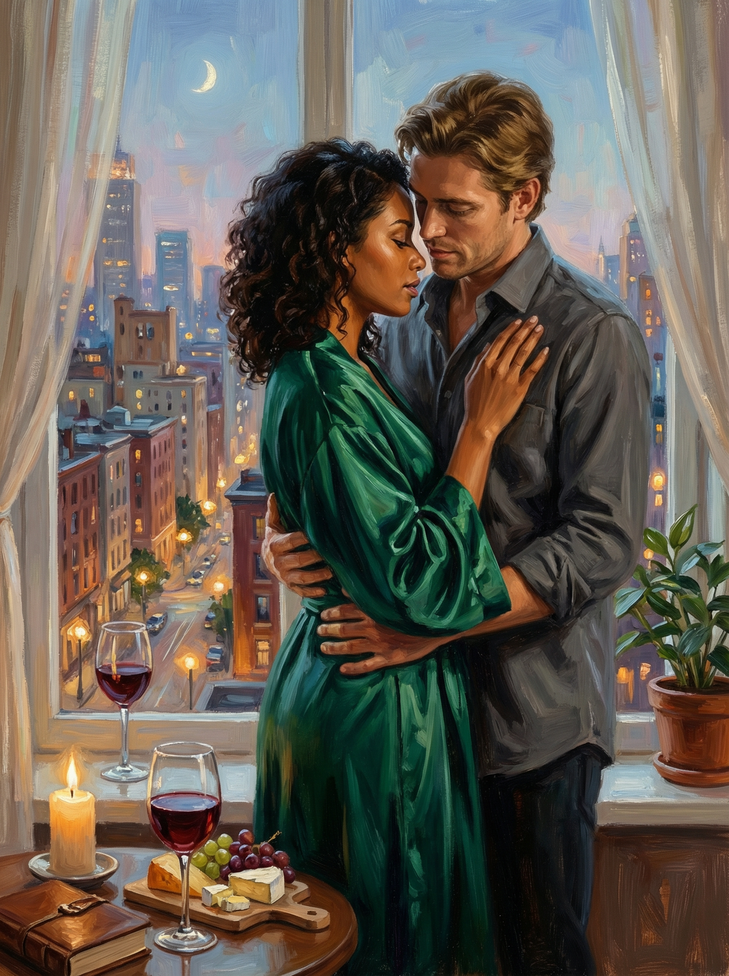City Night Embrace (Diamond Painting) Diamond Painting kit