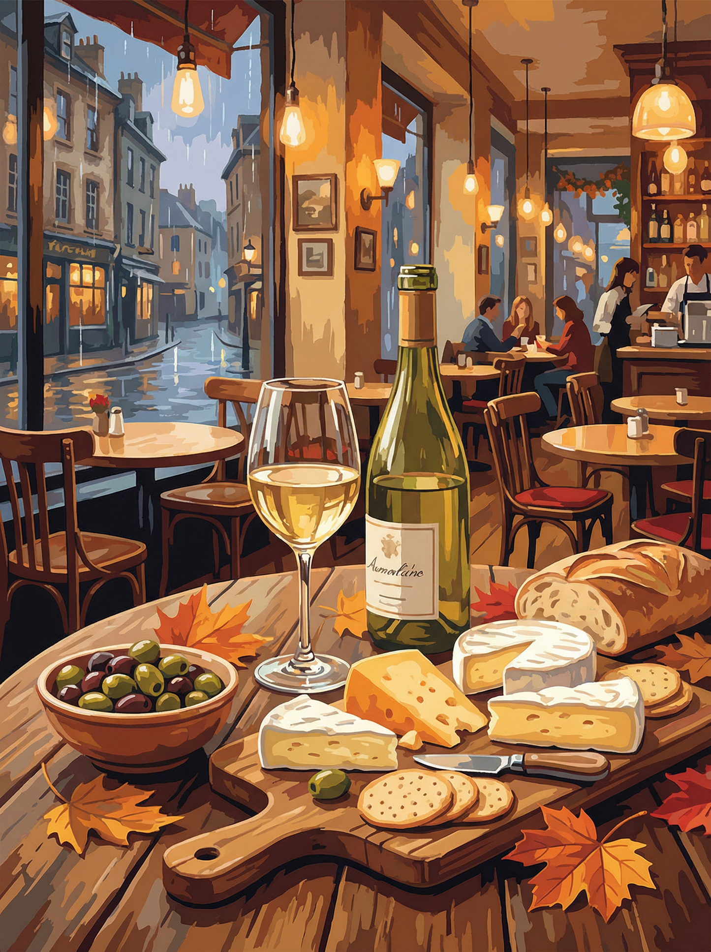 Parisian Café Evening (Diamond Painting) Diamond Painting kit