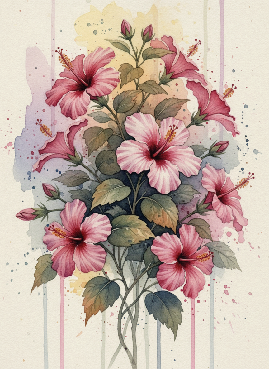 Whisper of Hibiscus (Board Canvas)