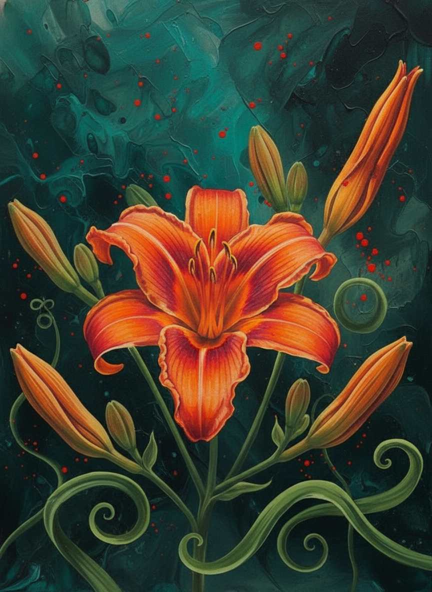 Ember Lily (Diamond Painting) Diamond Painting kit