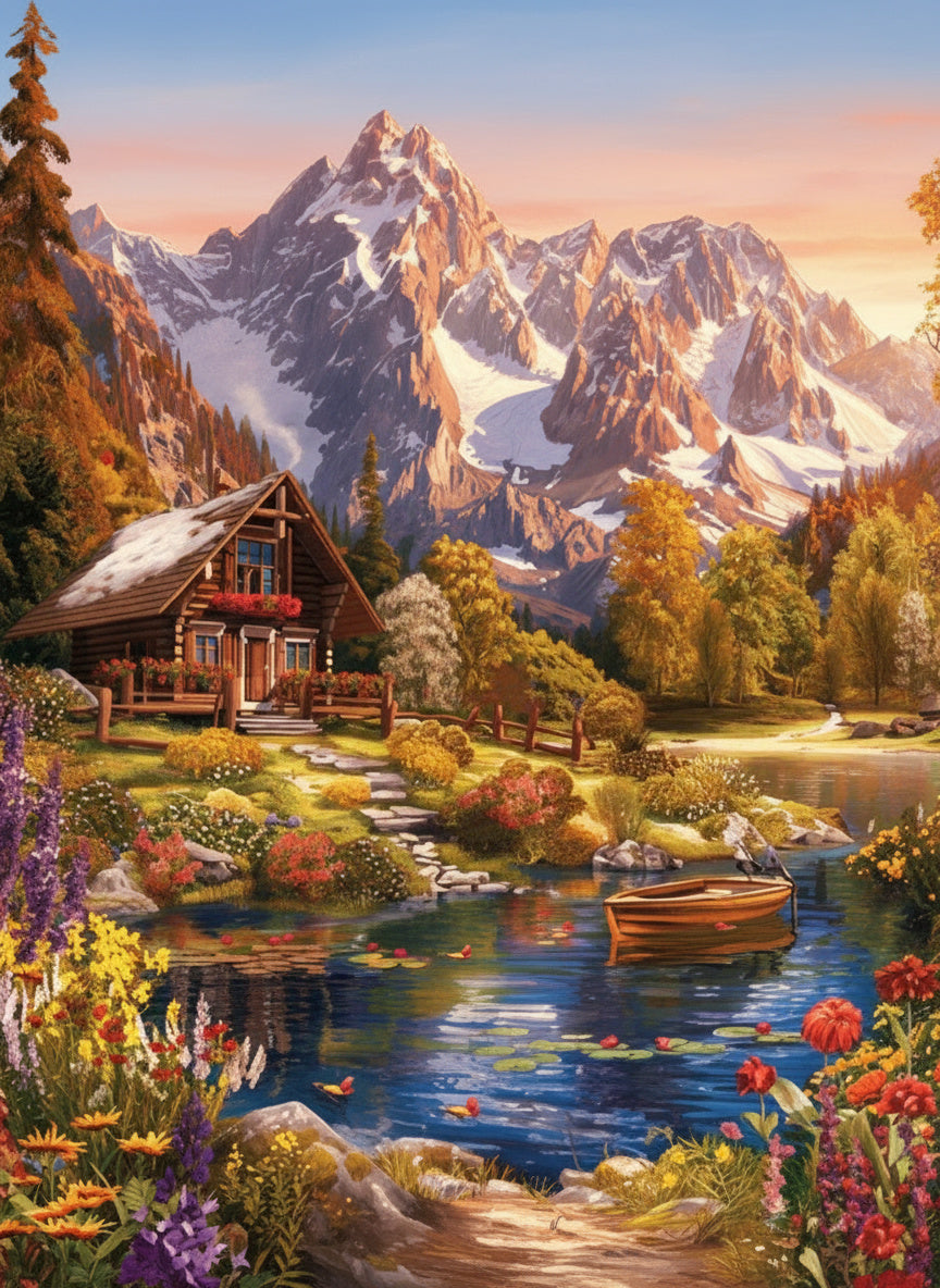 Haven in the Valley (Diamond Painting) Diamond Painting kit