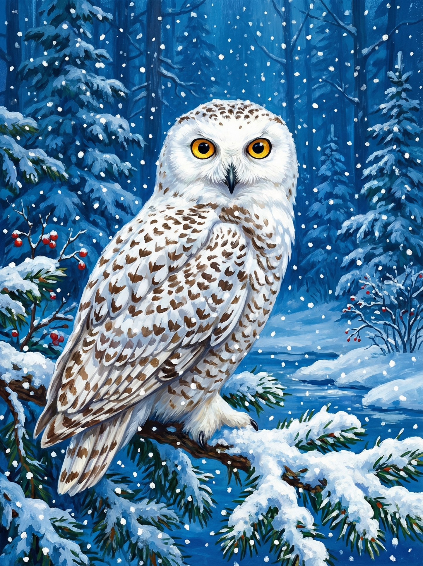 Winter Snowy Sentinel (Diamond Painting) Diamond Painting kit